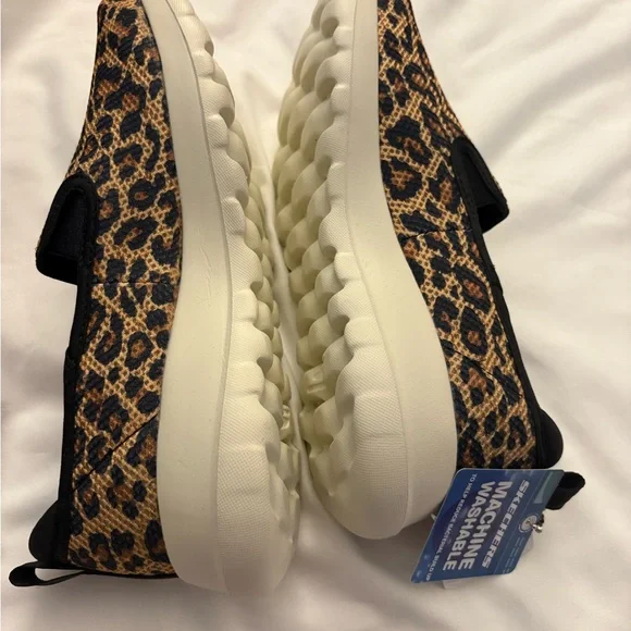 Skechers Women's Go Walk Leopard Slip-On Sneakers - Picture 5 of 9